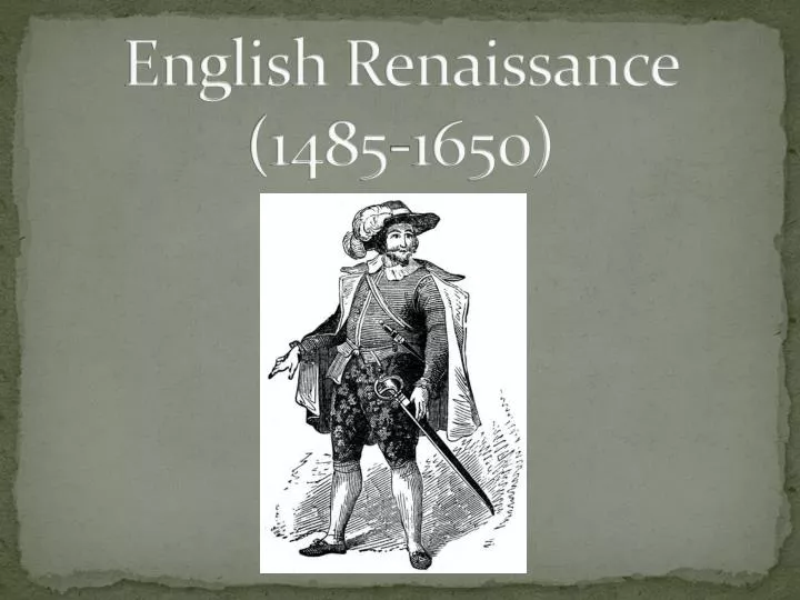 Resultado de imagen de english renaissance 