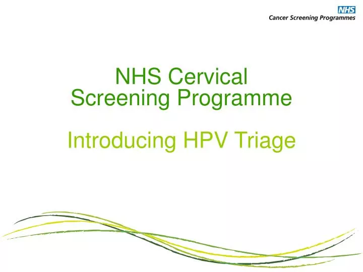 hpv triage nhs