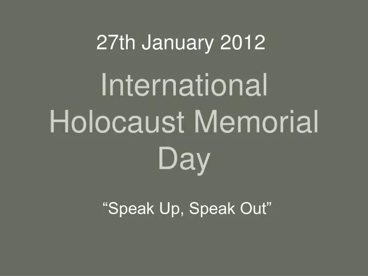 international holocaust memorial day n.