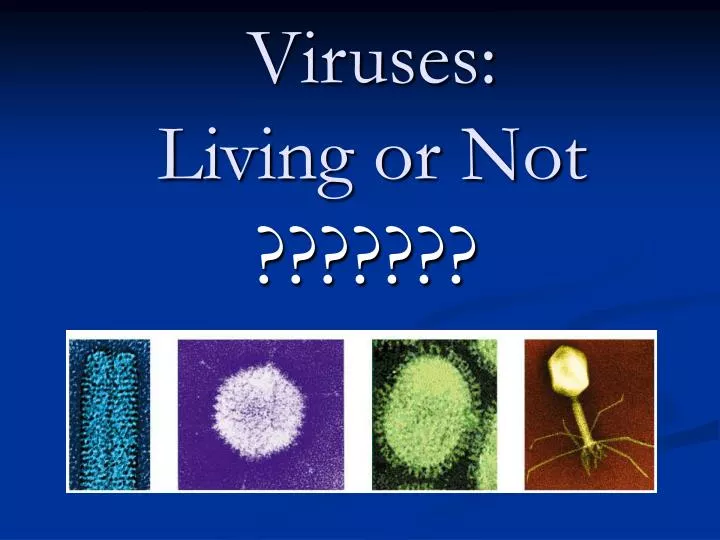 PPT Viruses Living Or Not PowerPoint Presentation Free Download 
