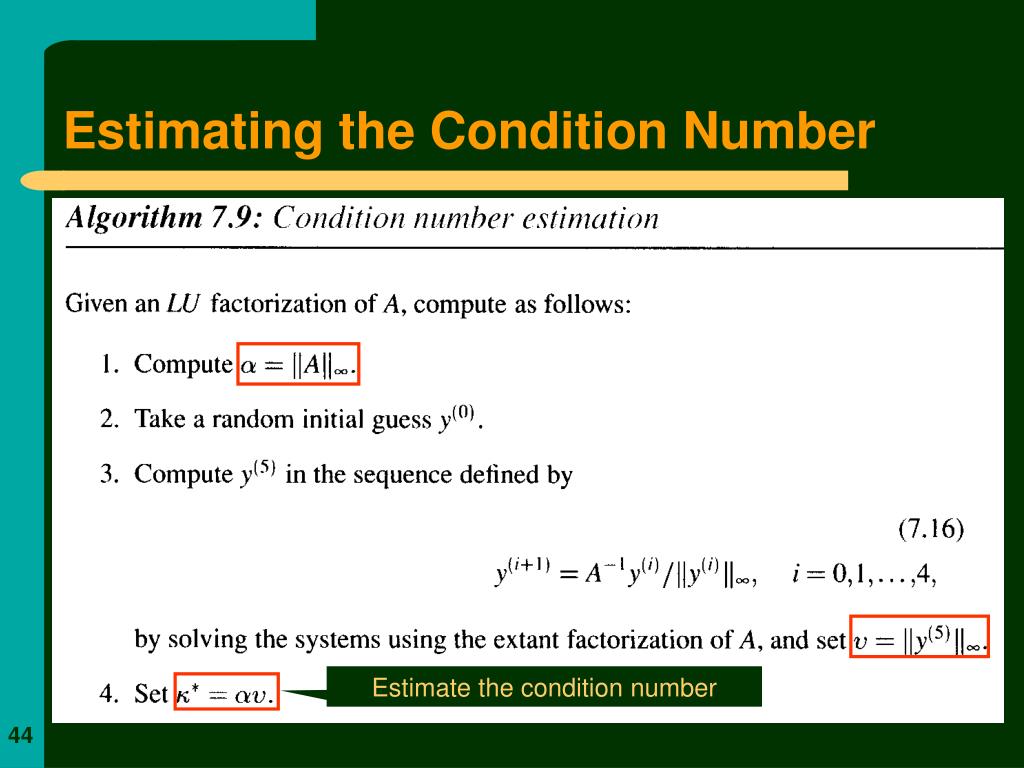 PPT Chapter 7 Numerical Methods for the Solution of Systems of
