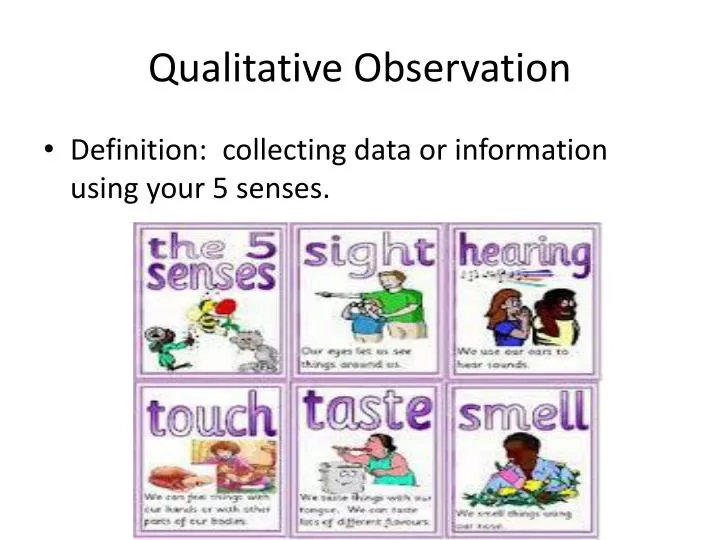 qualitative research using observation