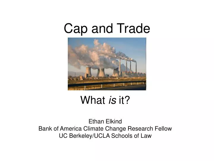 PPT Cap and Trade PowerPoint Presentation, free download ID6906697