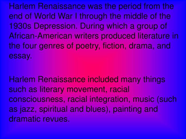 harlem renaissance 3 essay The harlem renaissance movement 3 pages 729 words february 2015 saved essays save your essays here so you can locate them quickly. harlem renaissance 3 essay The harlem renaissance movement 3 pages 729 words february 2015 saved essays save your essays here so you can locate them quickly.