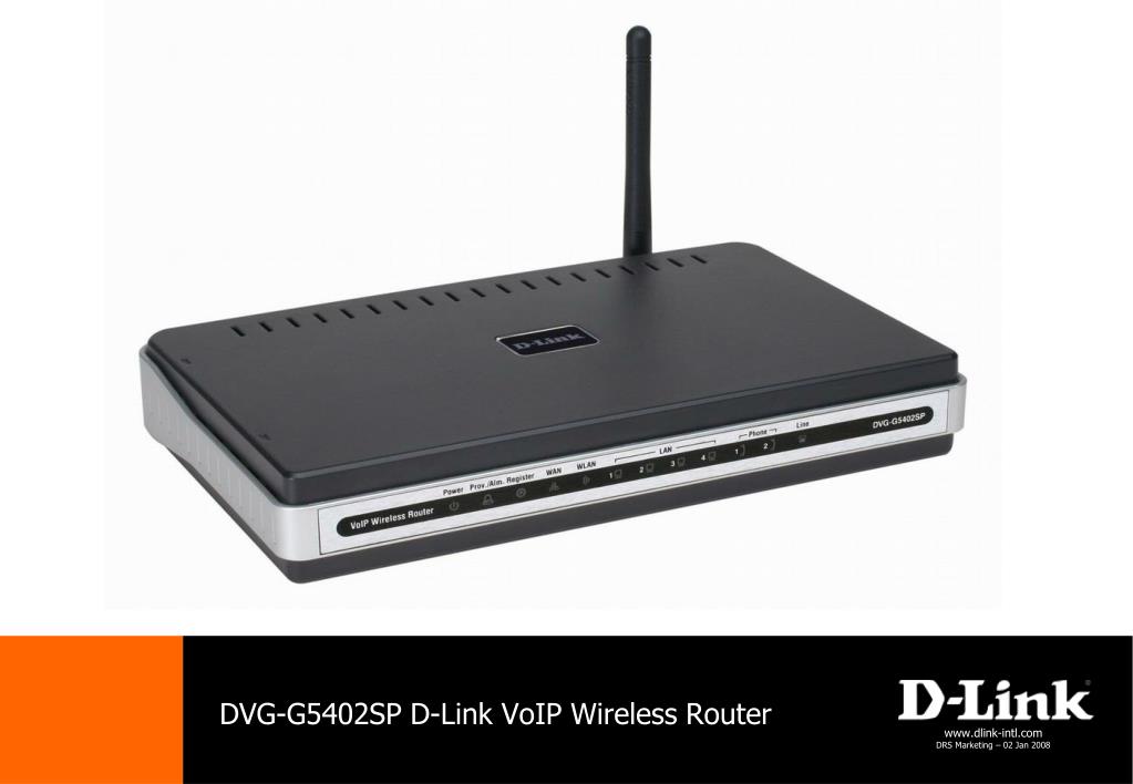 PPT - DVG-G5402SP D-Link VoIP Wireless Router PowerPoint Presentation, free  download - ID:6908121