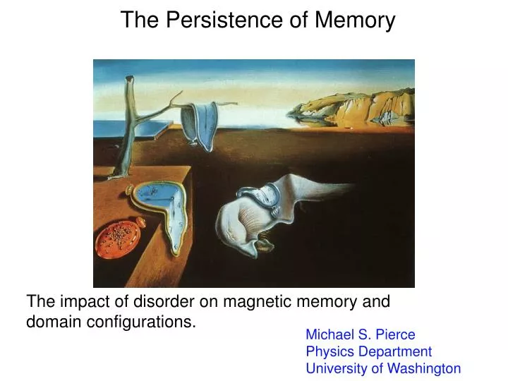 the persistence of memory meaning in an exhibition