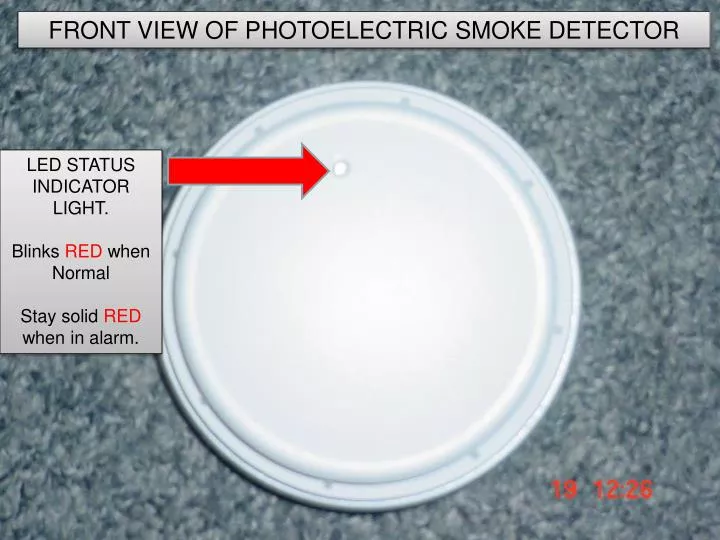 PPT - How does a photoelectric smoke detector work ...