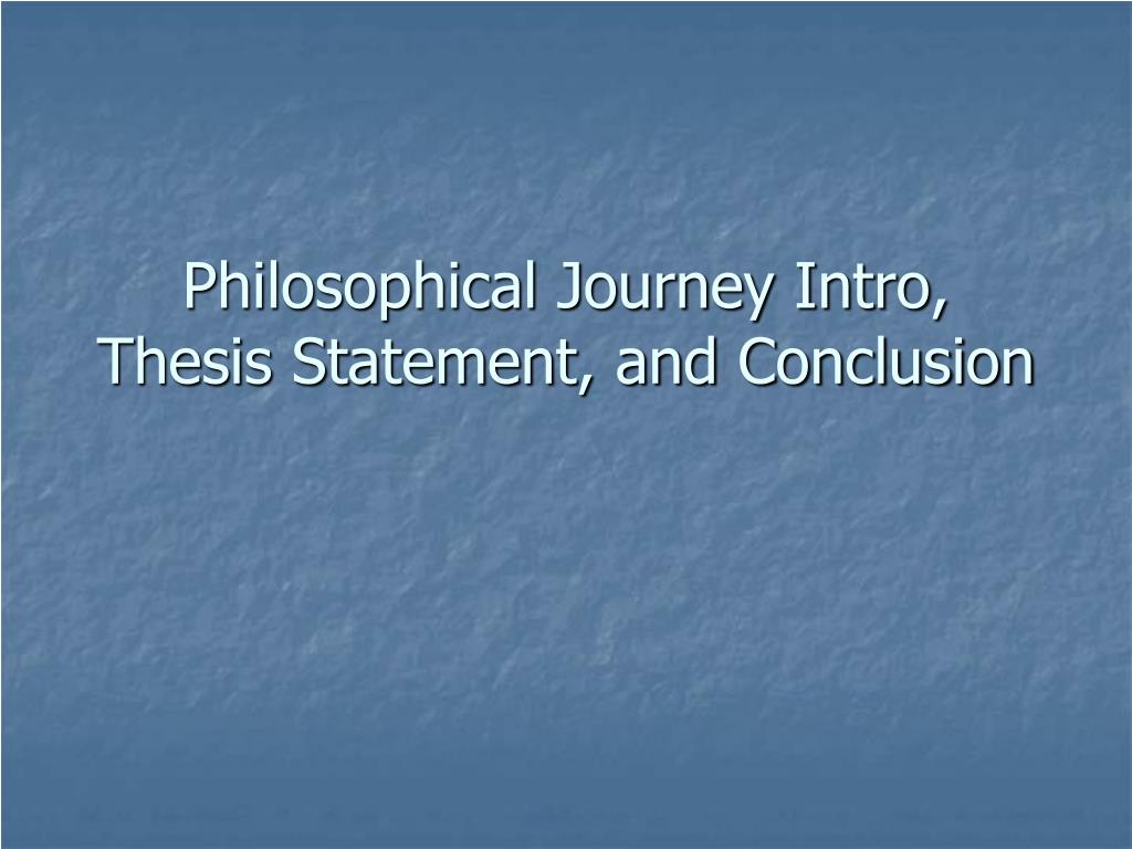 philosophical thesis