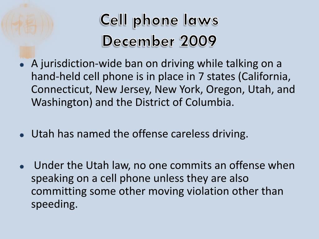 PPT Cell Phone Laws PowerPoint Presentation, free download ID6910083