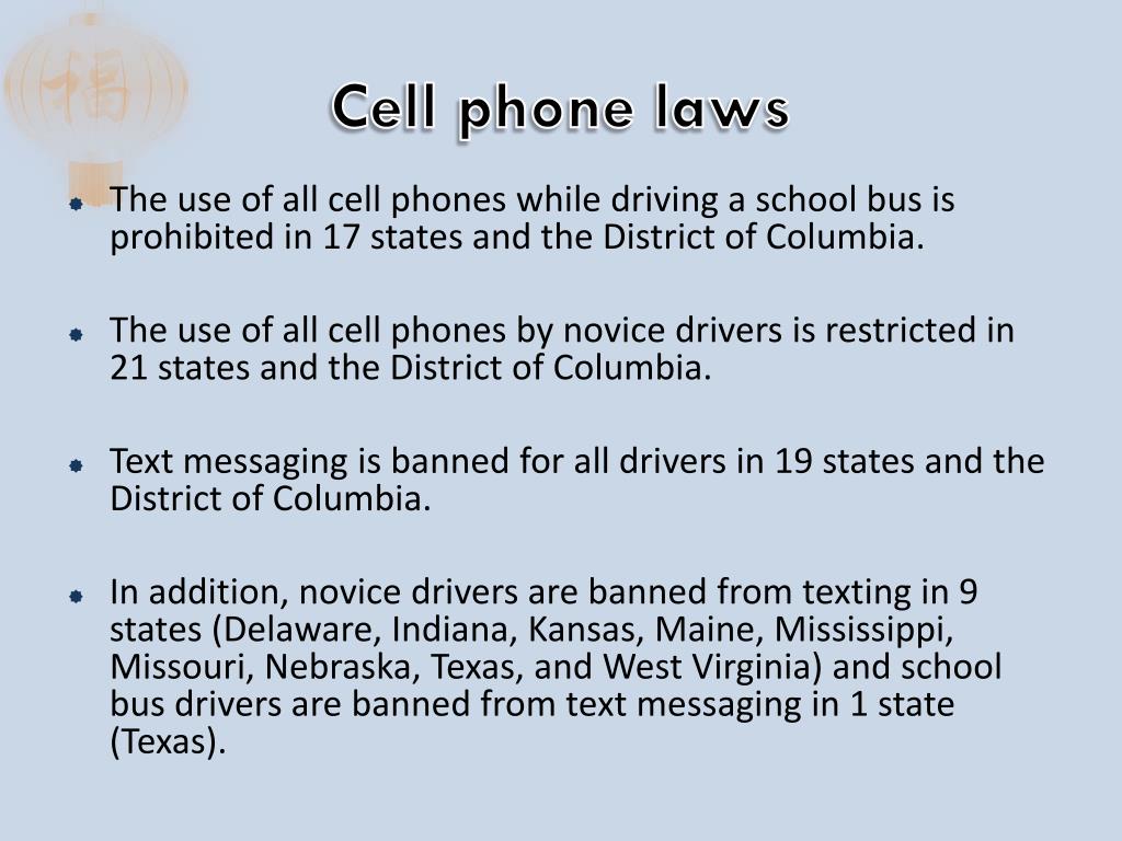PPT Cell Phone Laws PowerPoint Presentation, free download ID6910083