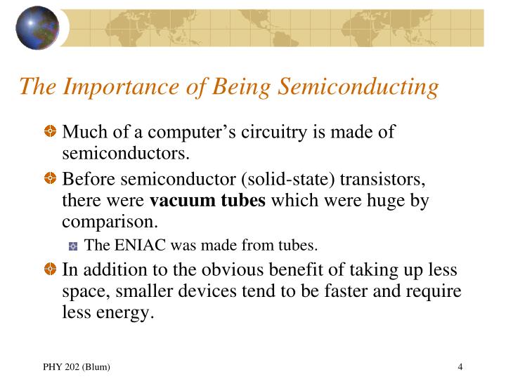 the importance of being semiconducting n