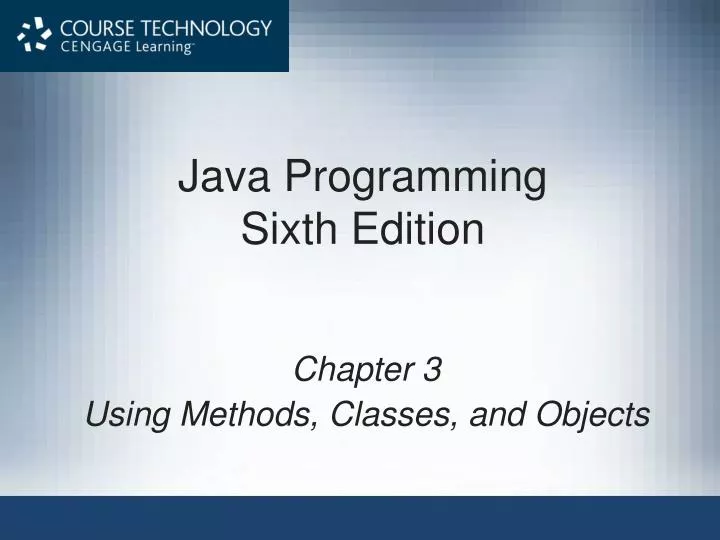 PPT - Java Programming Sixth Edition PowerPoint Presentation, free ...