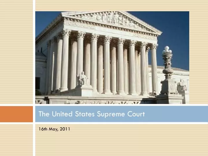 PPT - The United States Supreme Court PowerPoint Presentation, Free ...