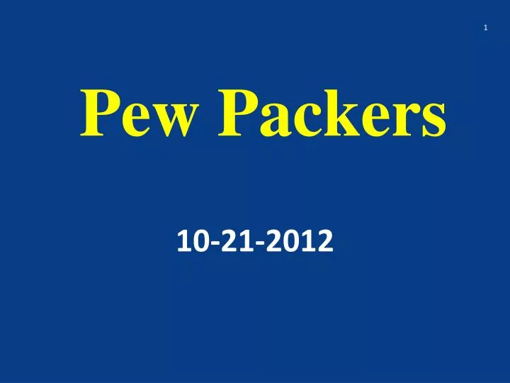 pew packers n.