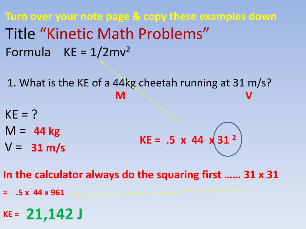 K 1 2mv 2 Solve For M