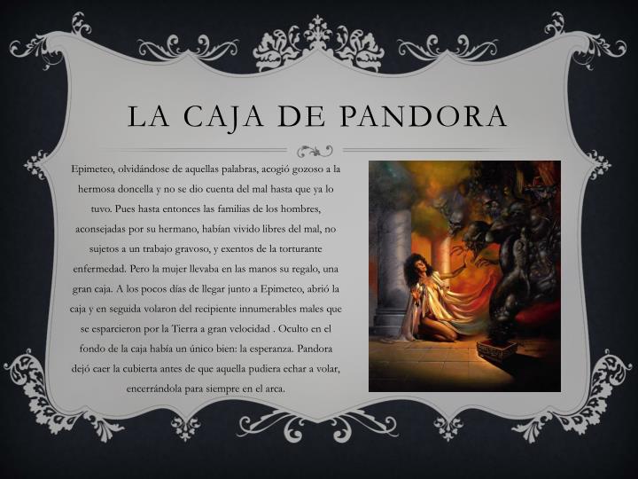 PPT La Caja de Pandora PowerPoint