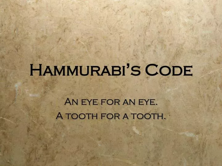 hammurabi s code n.