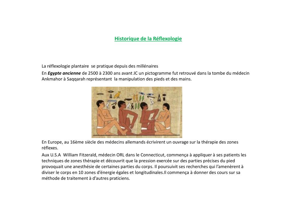 PPT  Historique de la Réflexologie PowerPoint Presentation, free