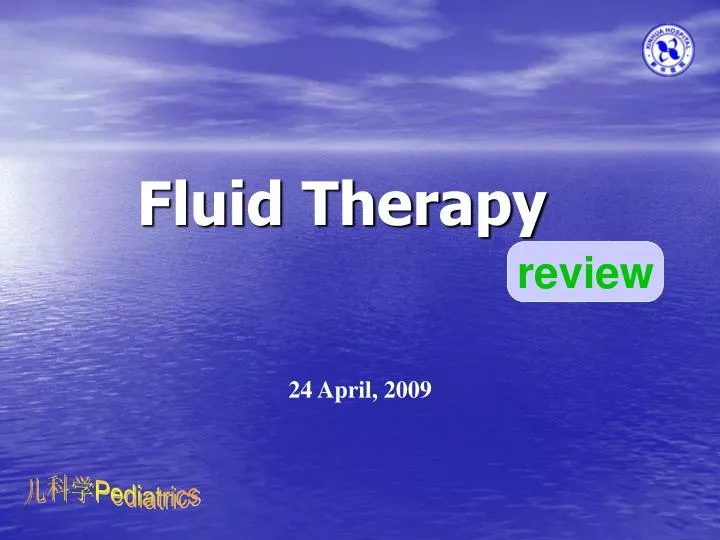 PPT Fluid Therapy PowerPoint Presentation, free download ID6913457