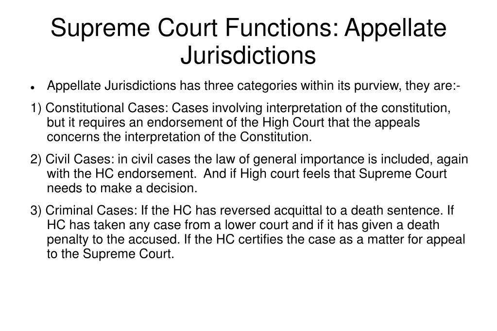 The Main Functions Of The Courts Within