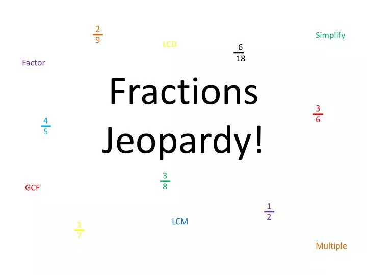 Ppt - Fractions Jeopardy! Powerpoint Presentation, Free Download - Id:6917201