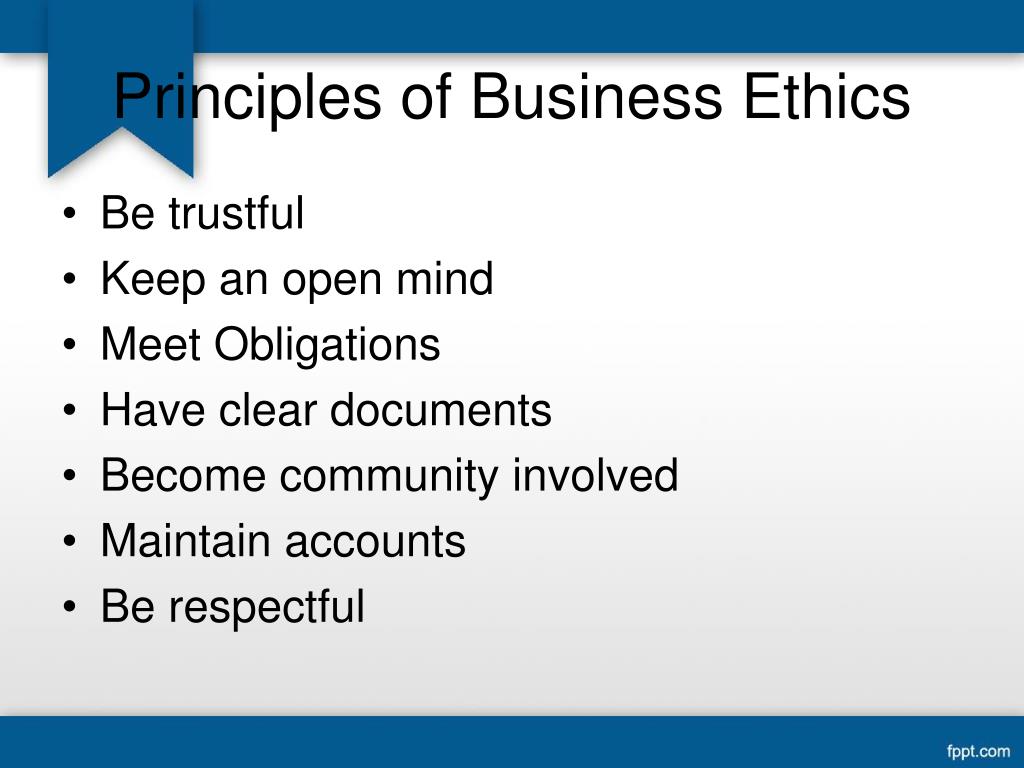 How Do Ethical Principles Apply To Businesses PPT - Unit 1- Business Ethics & Corporate Governance PowerPoint
