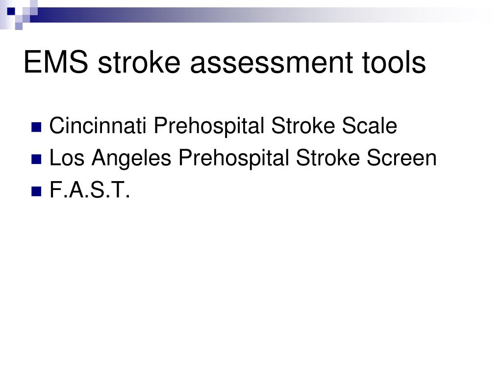 PPT - Rural Stroke Care for Prehospital Providers PowerPoint ...