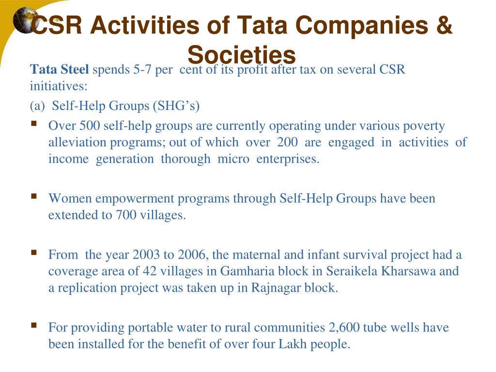 corporate social responsibility a case study of tata group