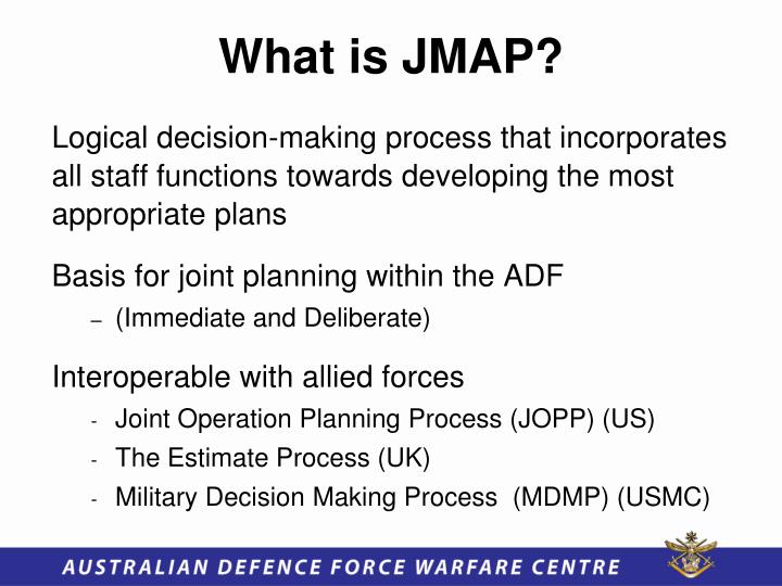 PPT - Introduction to the Joint Military Appreciation Process (JMAP) PowerPoint Presentation 