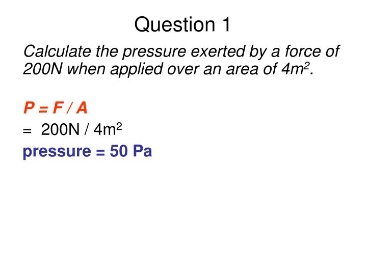 PPT IGCSE Physics Pressure PowerPoint Presentation ID6918823