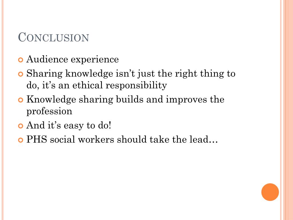 conclusion of social work research