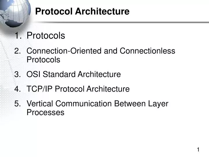 PPT - Protocol Architecture PowerPoint Presentation, free download - ID ...
