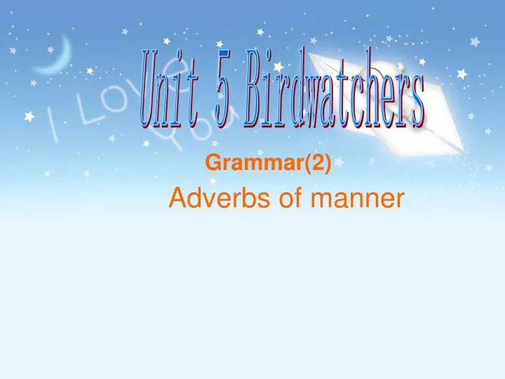 adverbs of manner n.