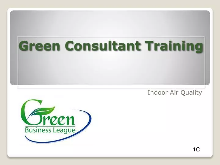 green consultant training n.
