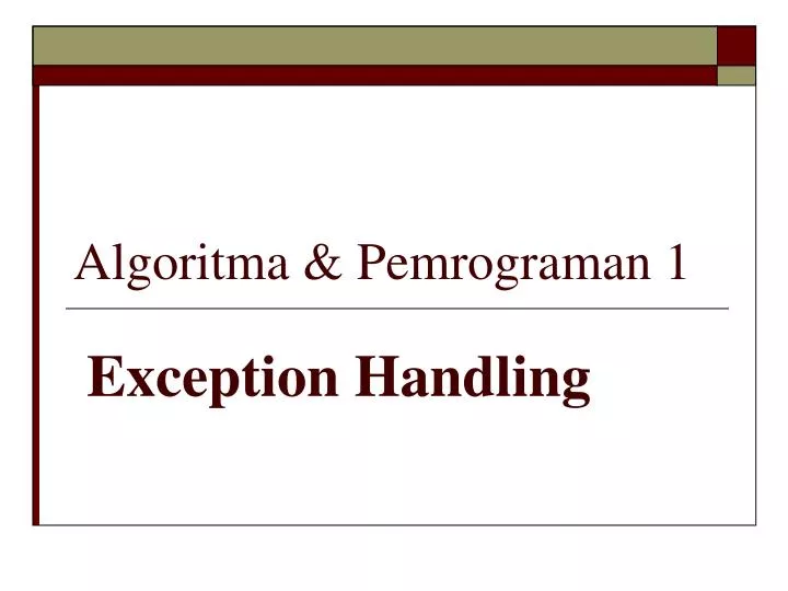 algoritma pemrograman dasar powerpoint algoritma pemrograman dasar powerpoint