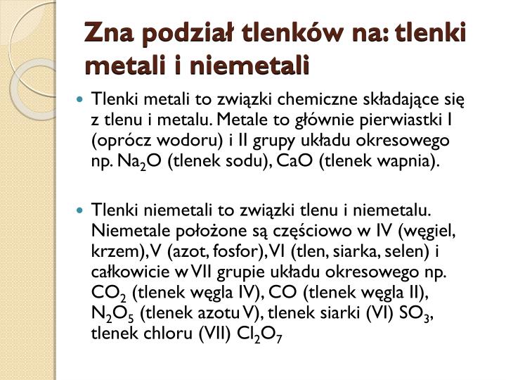 Reakcje Wodorotlenków Metali Z Tlenkami Niemetali PPT - Wodorotlenki i kwasy PowerPoint Presentation - ID:6921241