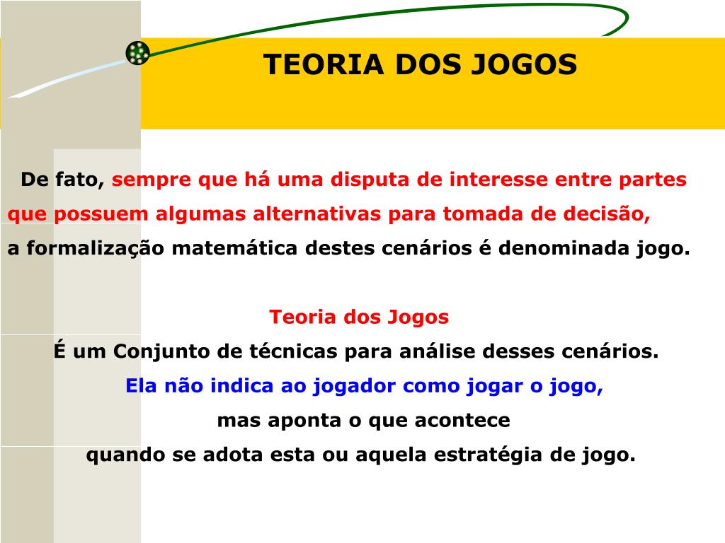 A Teoria dos Jogos