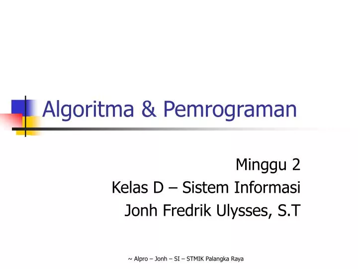 algoritma pemrograman algoritma pemrograman