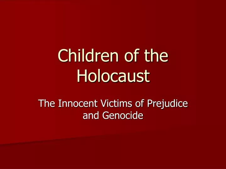 a description of prejudice being the main factor that led to the holocaust a description of prejudice being the main factor that led to the holocaust
