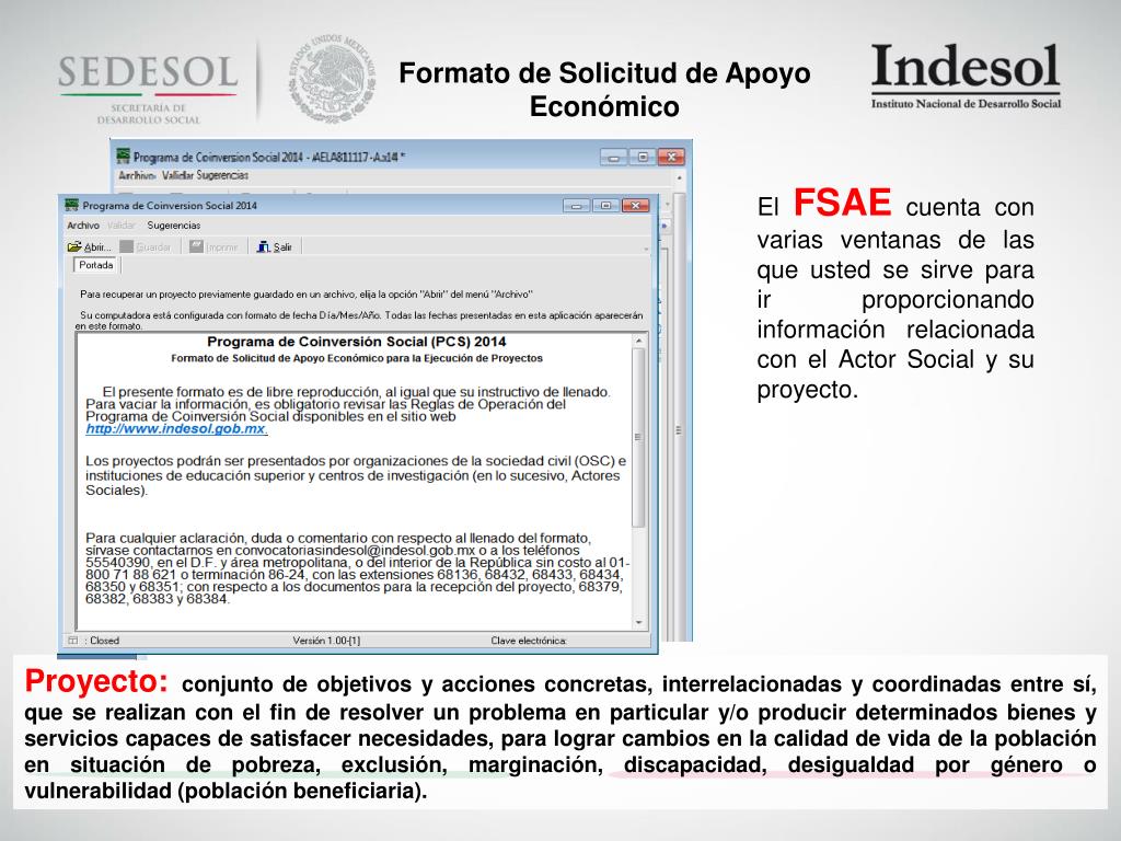 PPT - Elementos Fundamentales para el llenado del Formato de Solicitud
