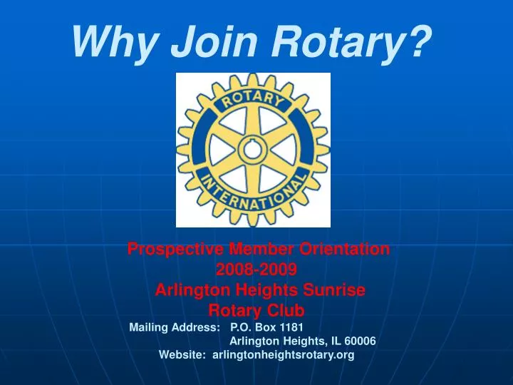 Ppt why join rotary powerpoint presentation free download id 6927079