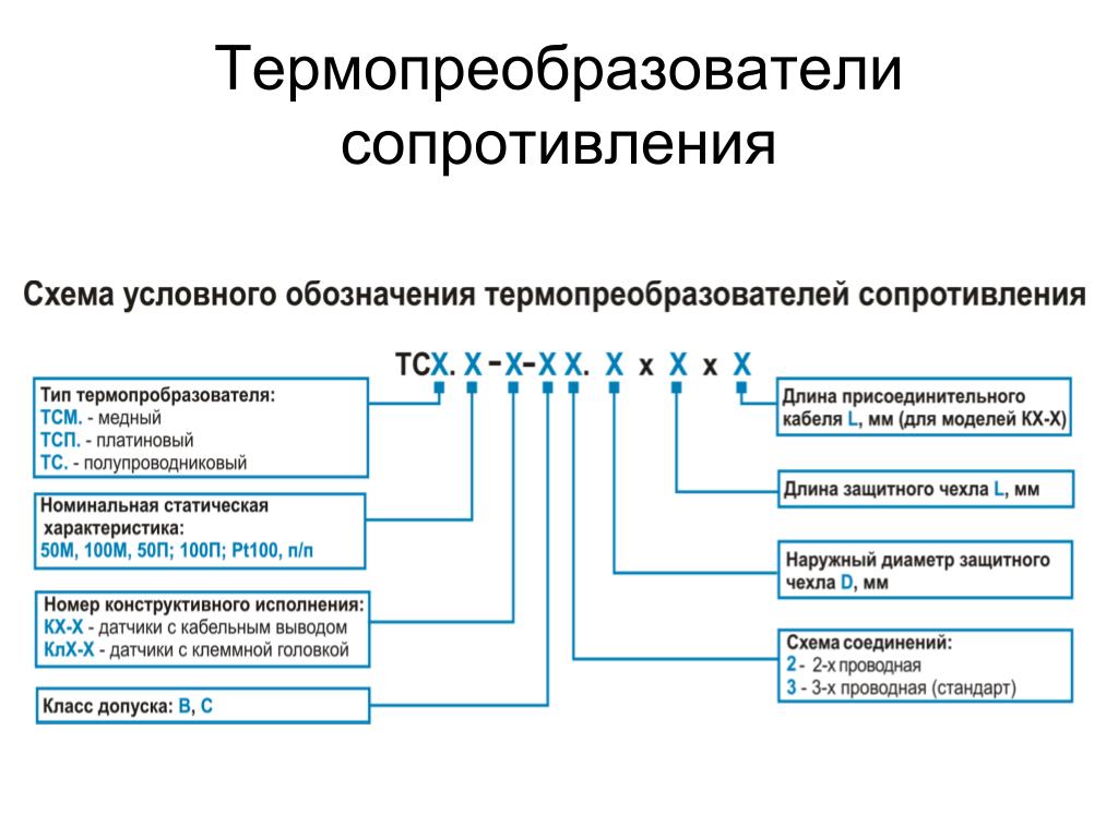 Термопреобразователь на схеме