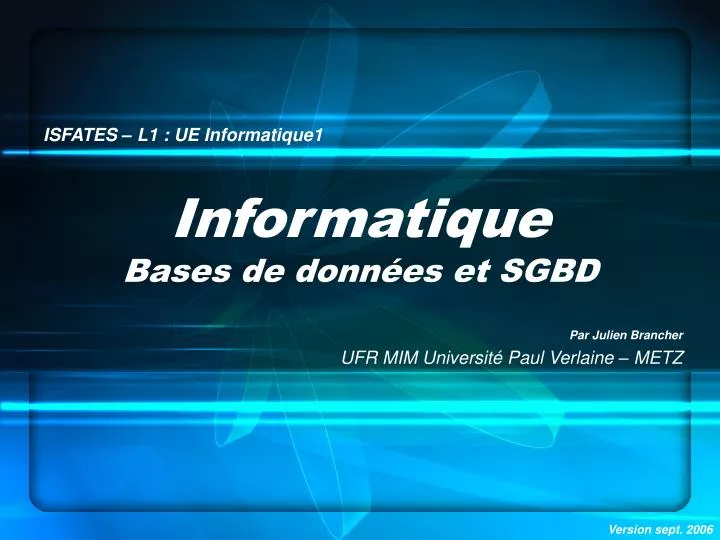 PPT - Informatique PowerPoint Presentation, Free Download - ID:6929482