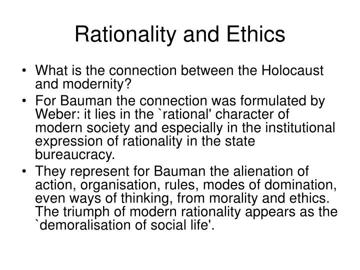 modernity and the holocaust