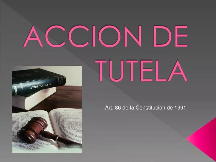 PPT ACCION DE TUTELA PowerPoint Presentation, free