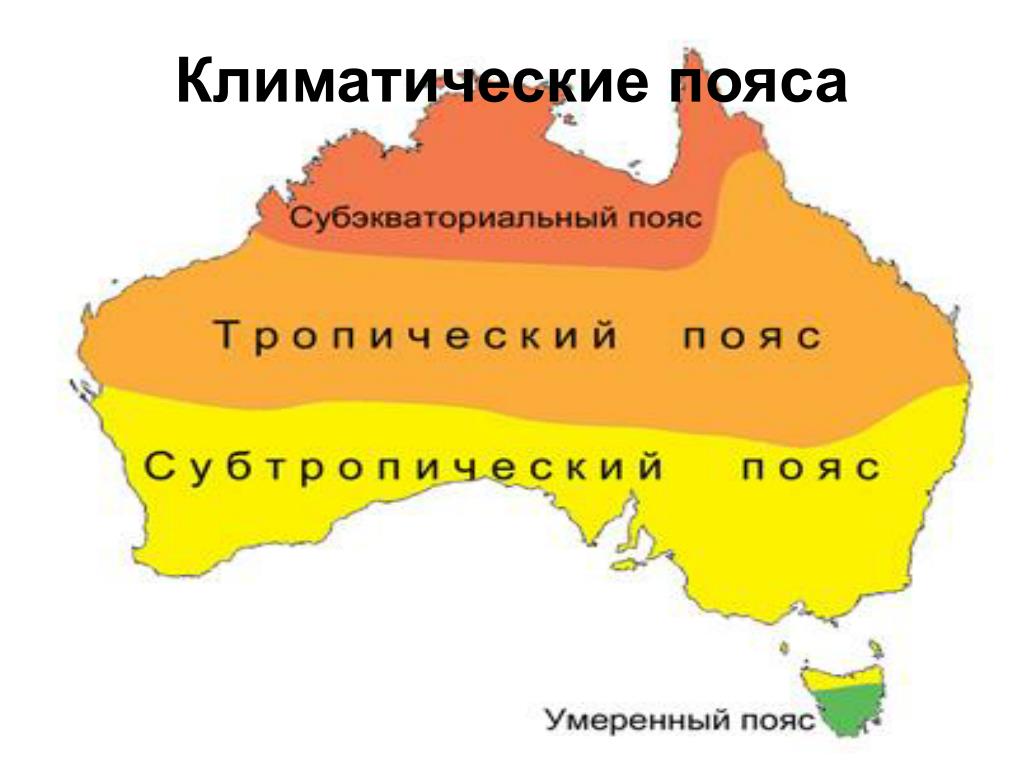 Какой пояс занимает большую территорию. Карта климатических поясов Австралии. 3 Климатических пояса Австралии. Материк Австралия климатические пояса. Климат Австралии карта.