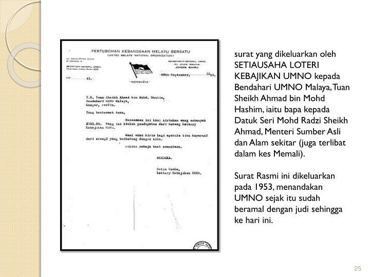 PPT - MALAYSIA BERGANTUNG HASIL JUDI PowerPoint 