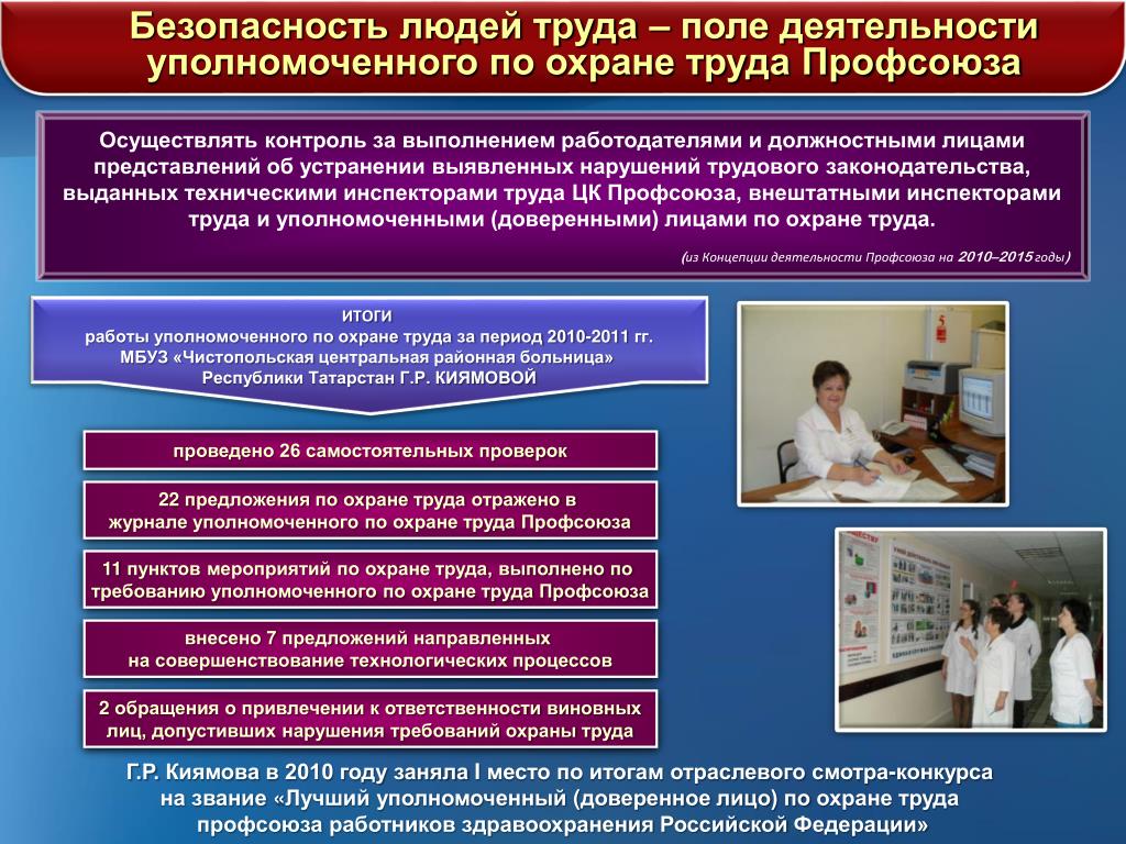 Презентация профсоюза работников здравоохранения