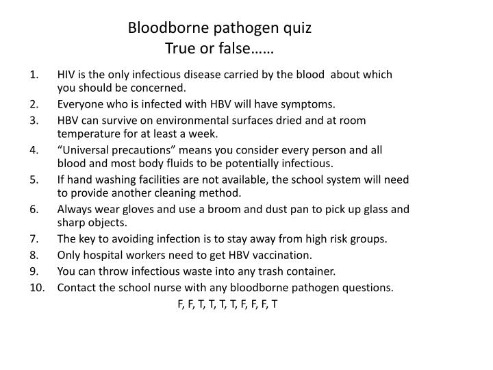 PPT Blood borne pathogen training ISD 361 20142015