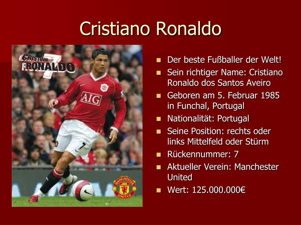 presentation about ronaldo